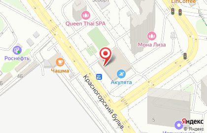 Ателье Славянка на Красногорском бульваре на карте