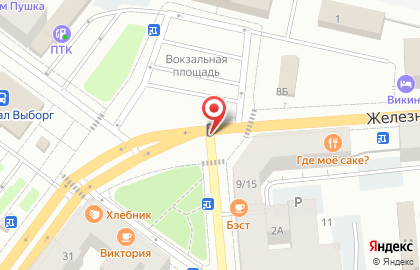 Банк Вефк на Железнодорожной улице на карте