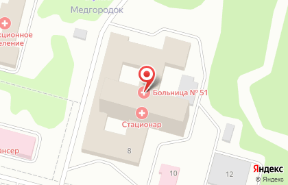 Больница №51 ФМБА на улице Академика Павлова на карте