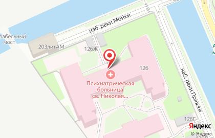 Социальная служба Городская психиатрическая больница Святого Николая Чудотворца на карте