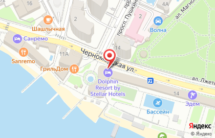 Ресторан Гранат в Сочи на карте