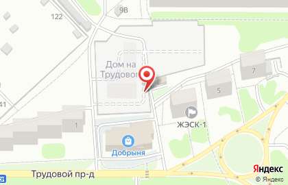 Автостоянка на ул. Трудовой проезд, 3б/1 на карте