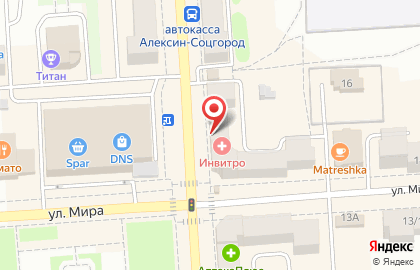 Студент-центр услуги помощи студентам в Алексине на карте