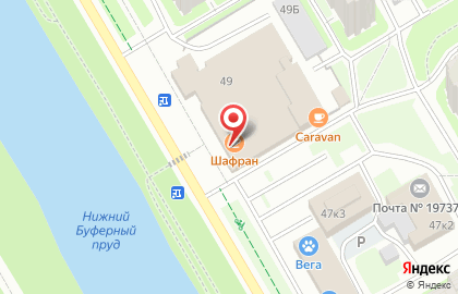 Кафе Шафран на Комендантском проспекте на карте