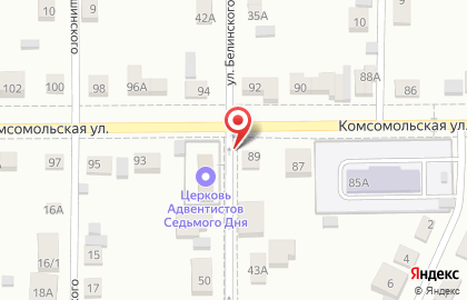 Церковь Христиан Адвентистов Седьмого дня в Ленинском районе на карте