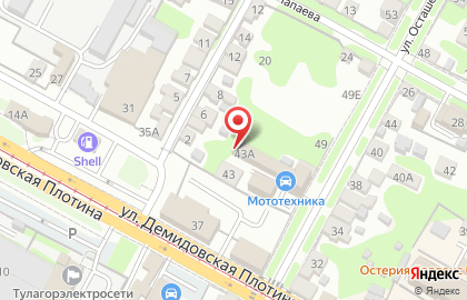 Шиномонтажная мастерская в Пролетарском районе на карте