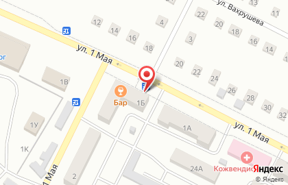 Продовольственный магазин Бриз в Киселёвске на карте