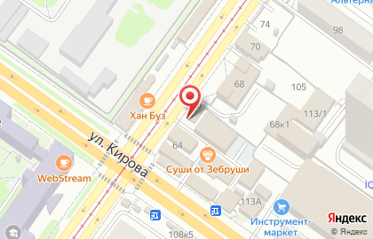 Октябрьский район Киоск по продаже фруктов и овощей в Октябрьском районе на карте