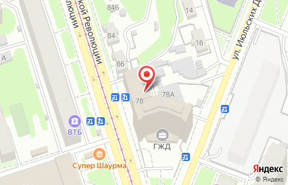 ЗАО Банкомат, Банк ВТБ 24 на улице Октябрьской Революции на карте