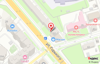 Адвокатский кабинет Замашкина М.А. на улице Горького на карте