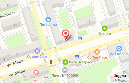 Магазин Деревенское подворье на улице Мира на карте