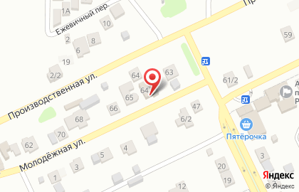 Продуктовый магазин Мария на Молодёжной улице на карте