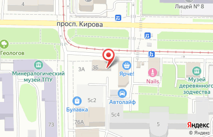 ОАО БИНБАНК на проспекте Кирова на карте