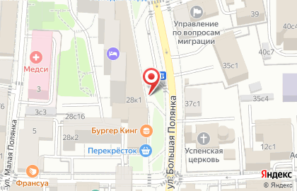 Белорусские продукты на Полянке на карте
