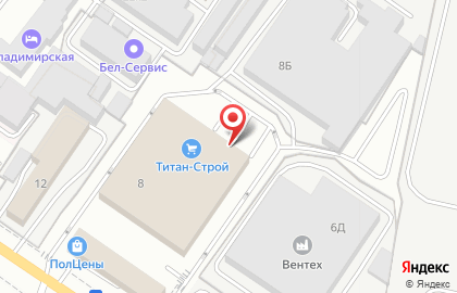 Гипермаркет строительных материалов Титан-Строй на Сумской улице на карте