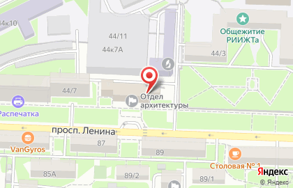 Прокуратура Октябрьского района на проспекте Ленина на карте