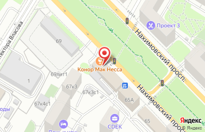 Дом текстиля Togas на Нахимовском проспекте на карте