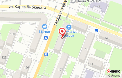 Киоск по продаже овощей и фруктов на Московской улице на карте