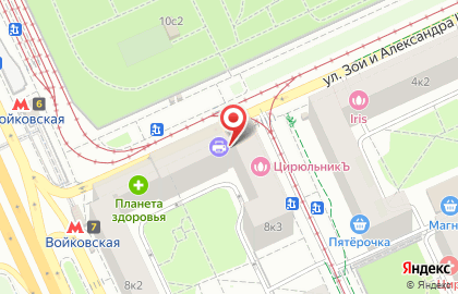 Туроператор ANEX Tour на Ленинградском шоссе на карте