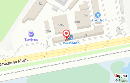 Магазин лакокрасочных материалов в Авиастроительном районе на карте