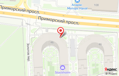 Гамма Плюс на Приморском проспекте на карте