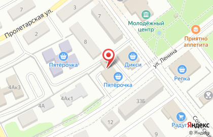 Магазин детских товаров МИР ДЕТСТВА на улице Ленина на карте
