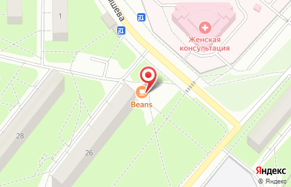 Магазин продуктов на ул. Кирова, 26а на карте