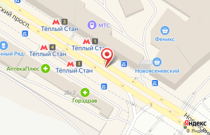 Мосгортранс на Новоясеневском проспекте на карте