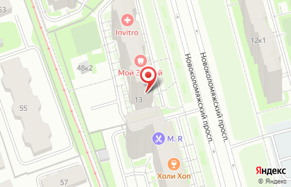 Мини-маркет Мини-маркет на Новоколомяжском проспекте на карте