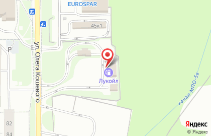 СТО Лукойл на улице Олега Кошевого на карте