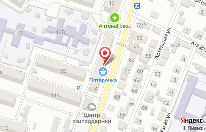 Универсам фиксированных цен Fix Price в Астрахани на карте