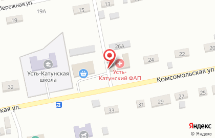 Продуктовый магазин Радуга на Комсомольской на карте