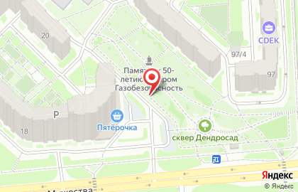 Автостоянка на ул. Мужества, 16/1 на карте