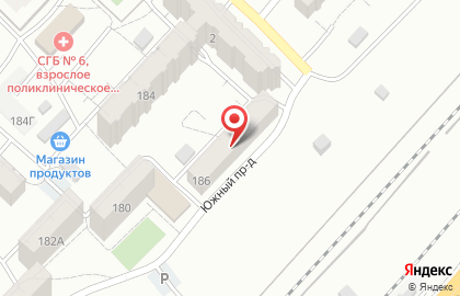Супермаркет Магнит в Южном проезде на карте
