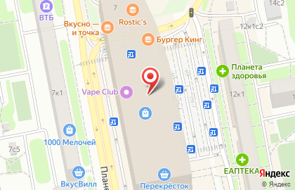 Федеральная сеть магазинов оптики Айкрафт на Планерной улице, 7 на карте