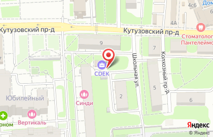 Текс на Кутузовском проспекте на карте