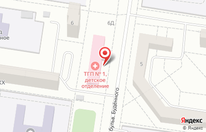Тольяттинская городская поликлиника №1 в Автозаводском районе на карте