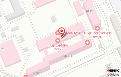 Центр оториноларингологии, ФГБУЗ ФМБА России на карте