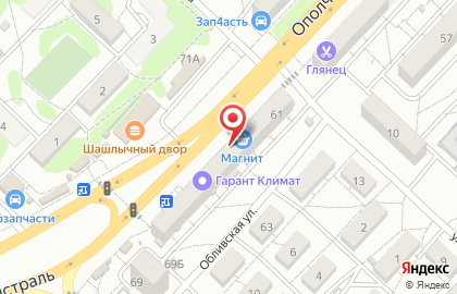 Магазин у дома Бристоль в Тракторозаводском районе на карте