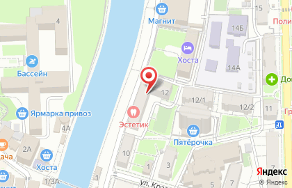 Хоста на Ялтинской улице на карте