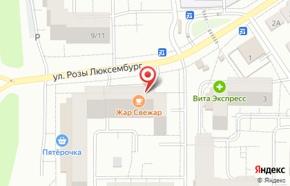 Фирменный магазин Акконд на улице Розы Люксембург на карте