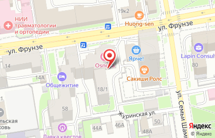 Банк ОТКРЫТИЕ в Новосибирске на карте