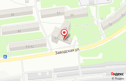 Супермаркет Пятёрочка на Заводской улице на карте