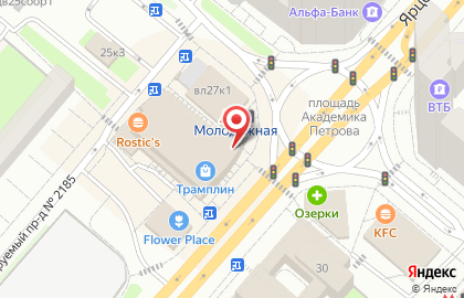 СберБанк на Ярцевской улице, 25а на карте