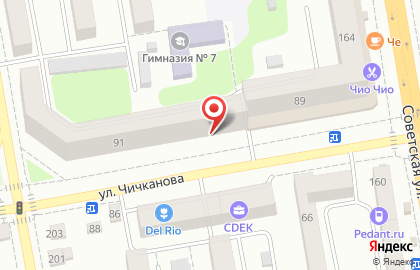 Тамбовский центр судебных экспертиз на улице Чичканова на карте