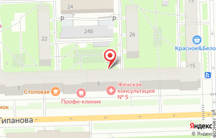 Фотоателье на ул. Типанова, 5 на карте