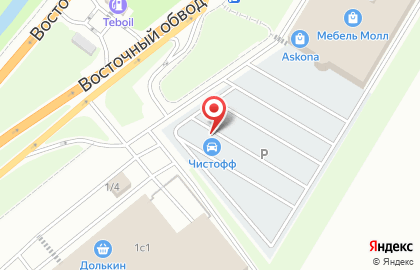 Автомойка самообслуживания Чистофф в Туле на карте