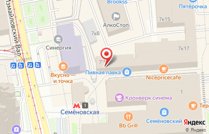МосАптека на Семёновской площади на карте