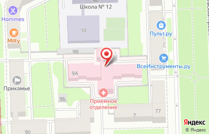 Детский стационар Краевая клиническая инфекционная больница в Свердловском районе на карте