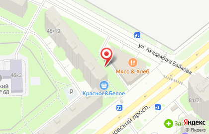 Киоск по ремонту обуви, Калининский район на Светлановском проспекте на карте
